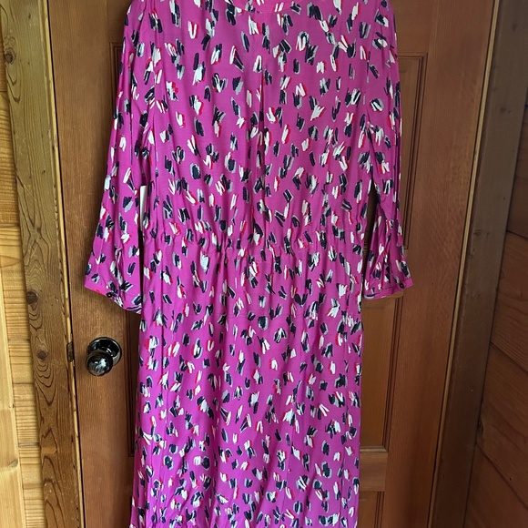 Nic + Zoe Pink Midi Viscose Dress (Size Medium) - Picture 2 of 6